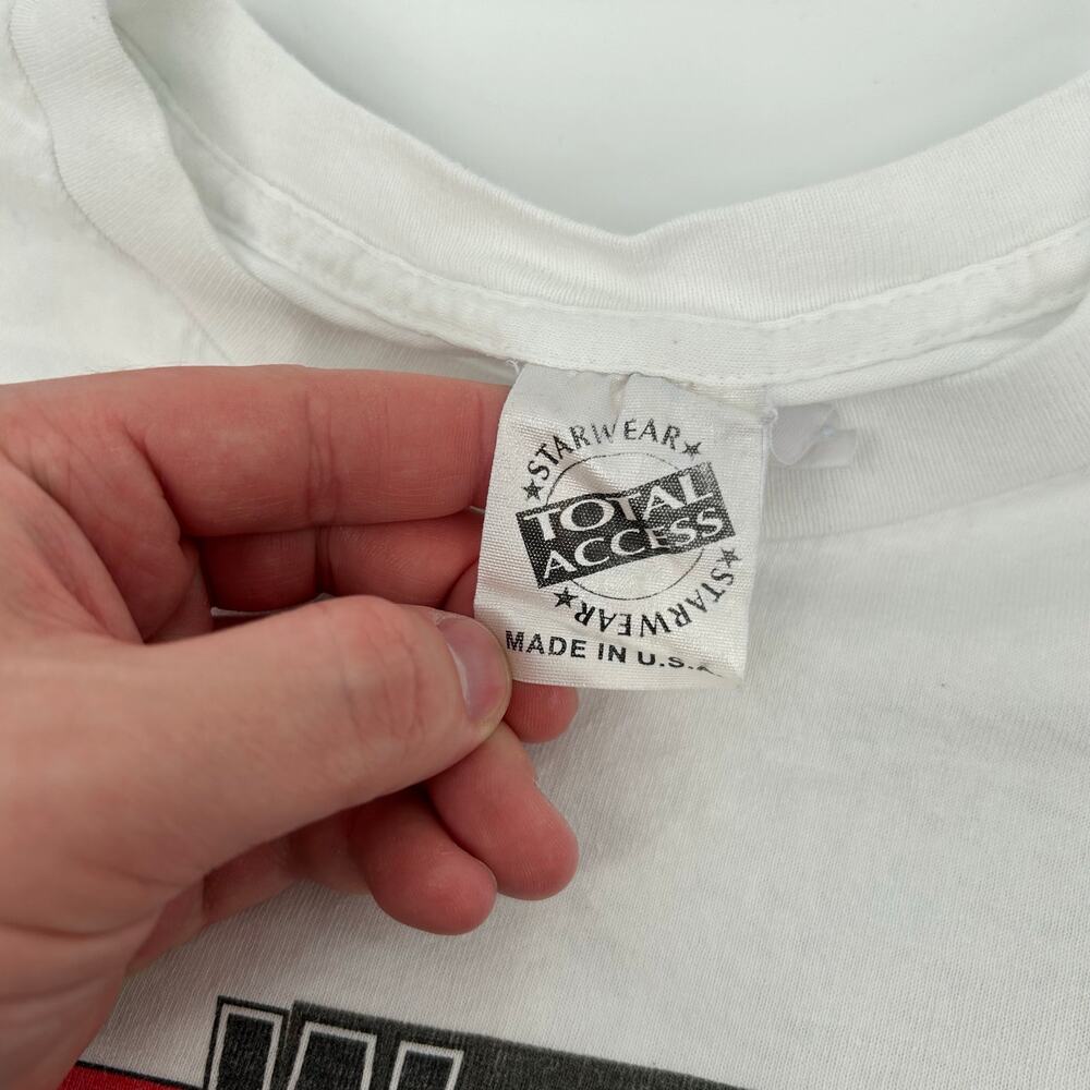 Vintage 90s 1995 Men's White Sawyer Brown Single Stitch Graphic T Shirt XL - Picture 3 of 10